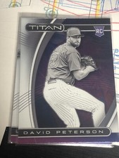 DAVID PETERSON  2021 Panini Chronicles Baseball TITAN RC #15 METS NY B51