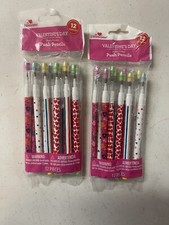 CELEBRATE VALENTINE  S DAY PARTY FAVORS PUSH PENCILS 12 PIECES LOT OF 2 NEW