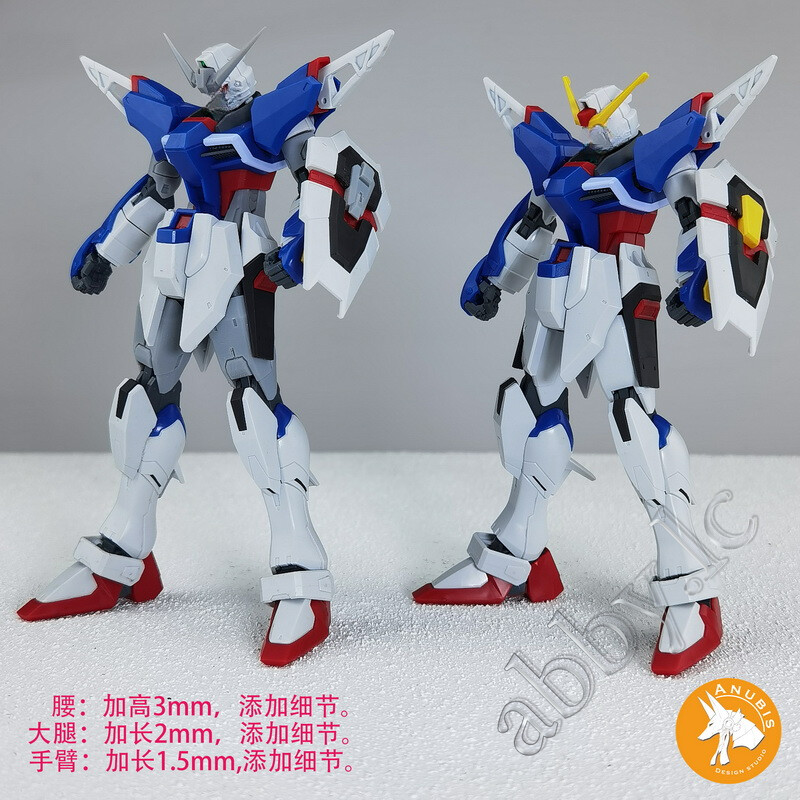 for HG 1/144 Destiny Anubis Heighten Waist V-Fin Rifle Spec II