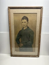 Pablo Picasso Lithograph Poster Blue Boy  Vintage 