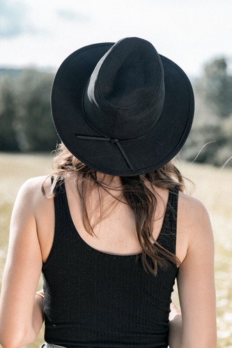 NWOT BRIXTON WESLEY COTTON FEDORA HAT 