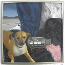 Wanda BROGGI (Milano 1941) Frammenti di memoria Olio su tela cm 80x80 anno 1980