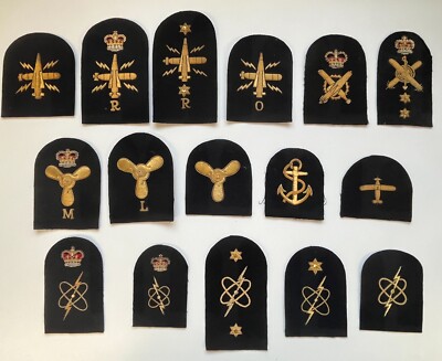 Royal Navy Goldbarrenhandelsabzeichen, gold auf schwarz [NAVTR]