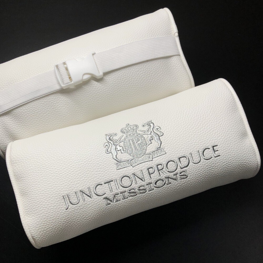 JDM Junction Produce White Leather Headrests Luxury JP VIP Car Seat