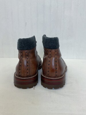 Johnston & Murphy Karnes 1850 Cap Toe Leather Boots | Brown  display picture 3