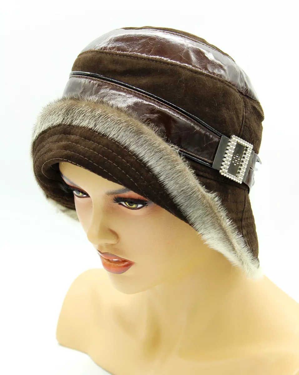 Ladies suede best sale hat