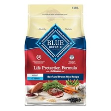 Blue Buffalo Life Protection Formula Beef and Brown Rice 5 lb Natural Dog Food