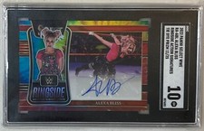 2022 Panini Select WWE #RA-ABL Alexa Bliss Auto Tie Dye Prizm #11/25 SGC 10