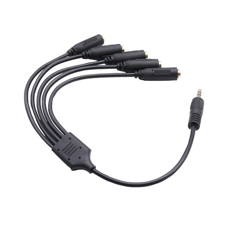 1x 3.5mm TRS 3 Pole Male to 3 /4/5 Way Female Audio Earphone Headset Cable 30cm - Picture 16 of 16