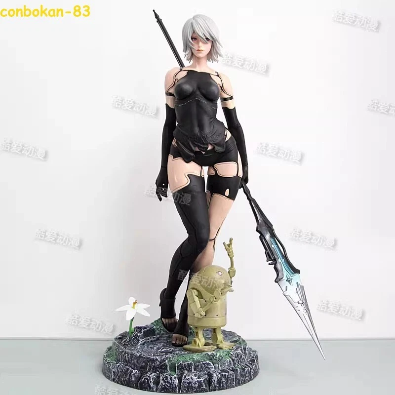 NieR:Automata YoRHa No. 2 Type B 19in PVC Figure Anime Statues w/ 3 Heads Boxed - Image 2 of 4