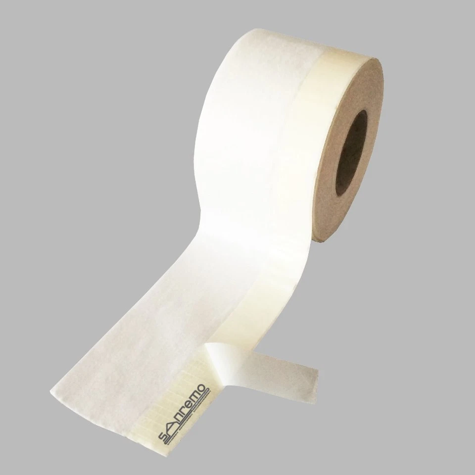 5x Ruban D’étanchéité De Fenêtre Raccordement Extérieur Blanc 75mm x 30m sanremo - Photo 1/1
