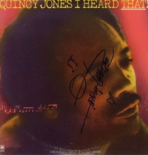 Quincy Jones PRODUCER autograph, signed vinyl record cover Quincy Jones PRODUCER autograph, signed vinyl record cover