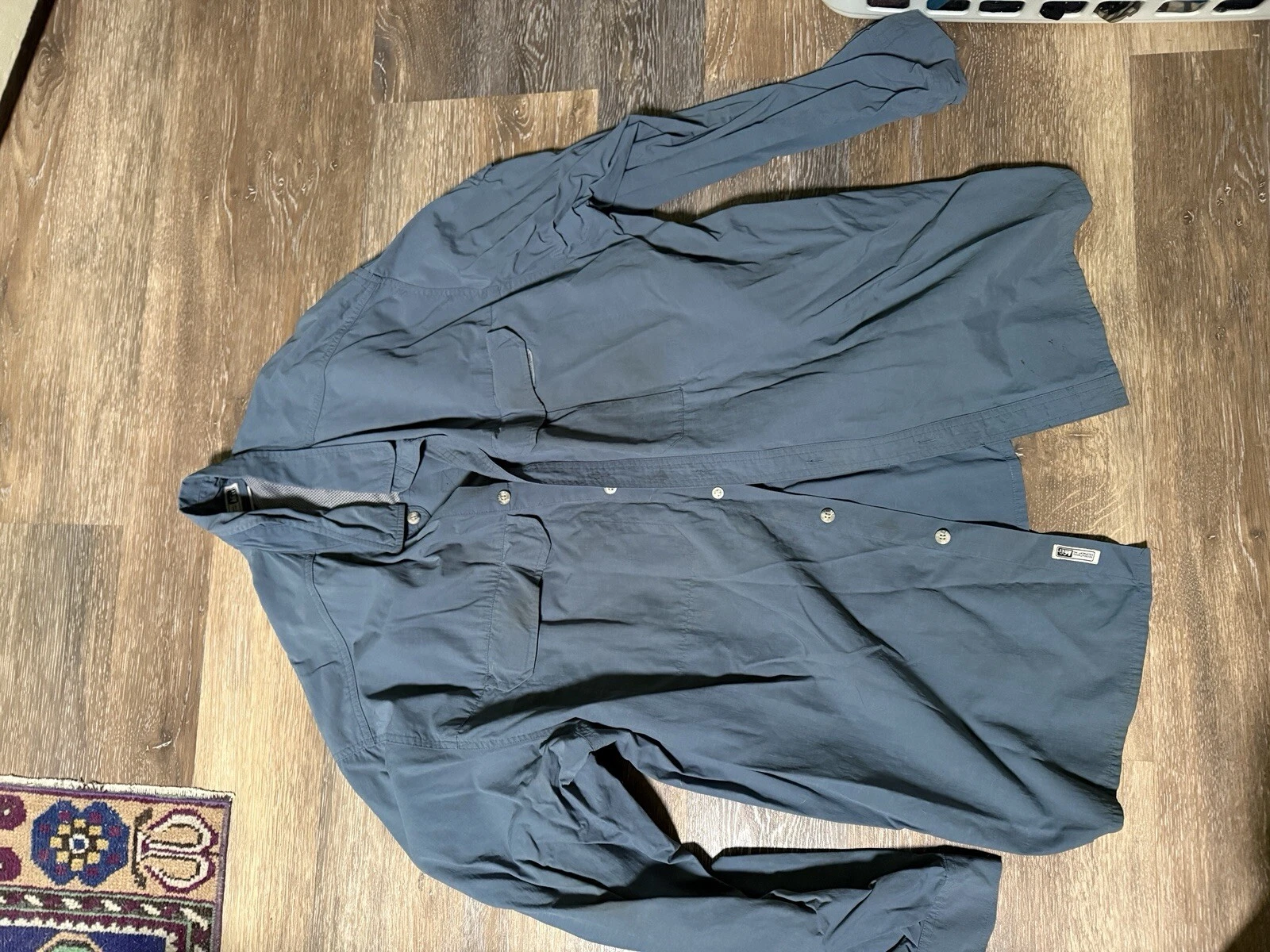 REI Shirt Shirt Medium Blue Pocket Outdoor Button Up Long Sleeve Mens XXL