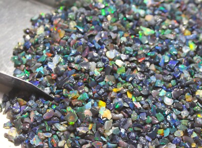 200 Pcs Lot AAA Natural Multi Flash Ethiopian Opal Rough Welo Fire Opal Stone