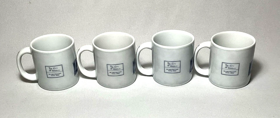 STARBUCKS ~ Juego (4) "LOS ANGELES" 2 OZ. Tazas de café espresso (2006) Foto 2 de 4