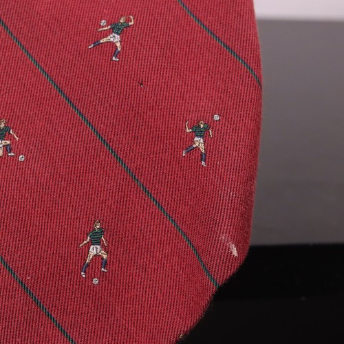 Vintage ROBERT TALBOTT Red Multi Striped Soccer Men’s Silk/Cotton Necktie Tie - Picture 2 of 8
