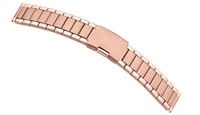 Minott Uhrenarmband 24Mm Bandbreite 22Mm Edelstahl FaltschließE Rosefarben