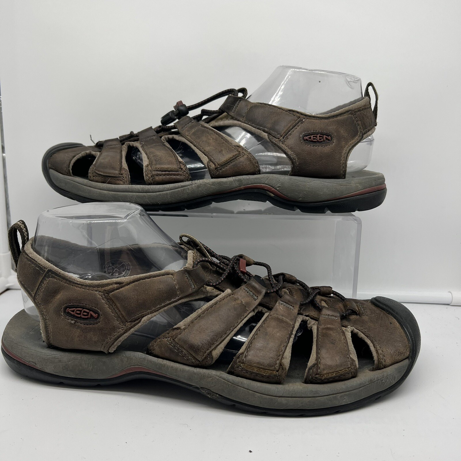 KEEN Sandals Leather Kreek Hiking SANDALS SIZE 12 Men Brown Fisherman | eBay