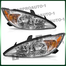 Headlight Assembly For 2002-2004 Toyota Camry Halogen Chrome Headlamp Leftright Headlight Assembly For 2002-2004 Toyota Camry Halogen Chrome Headlamp Leftright