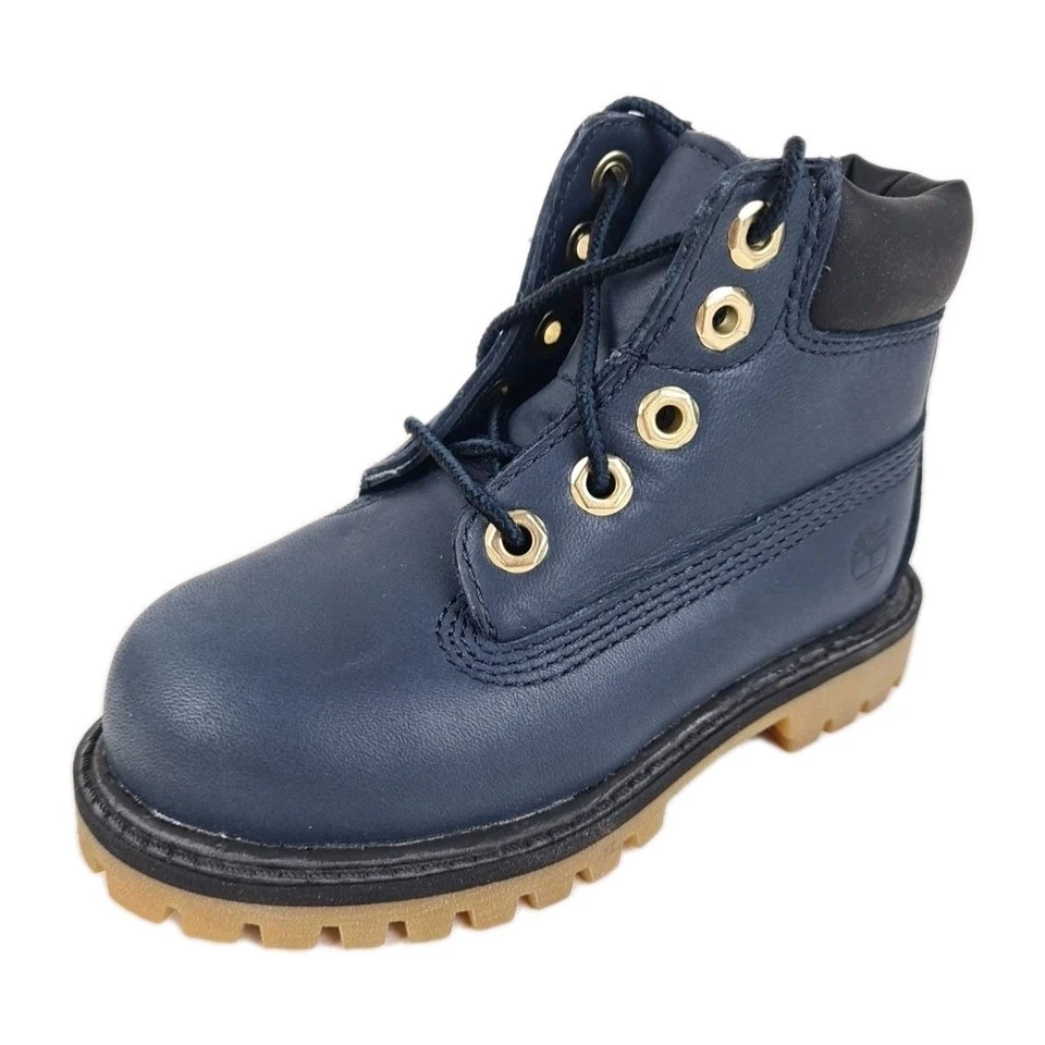 Timberland Niños Pequeños 6In 36825 Botas Premium Aire Libre Senderismo Azul Marino Mar Talla 5 Foto 2 de 4