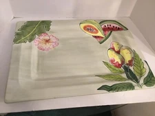 TIKA HOME Etc LARGE CERAMIC PLATTER 20"x17"