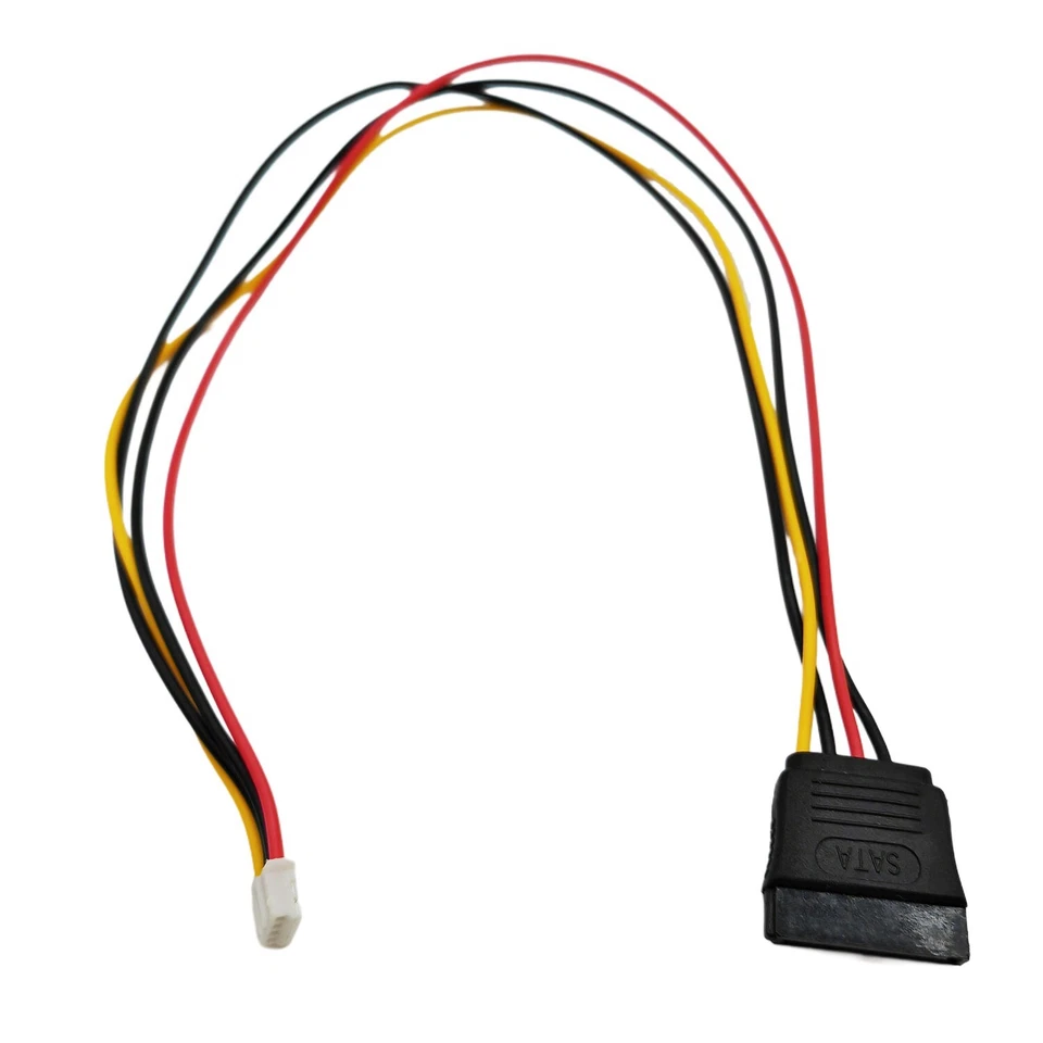 100pcs Mini 4 Pin PH 2.0mm Female to 15 Pin SATA Female HDD Power Supply Cable - Image 2 of 4