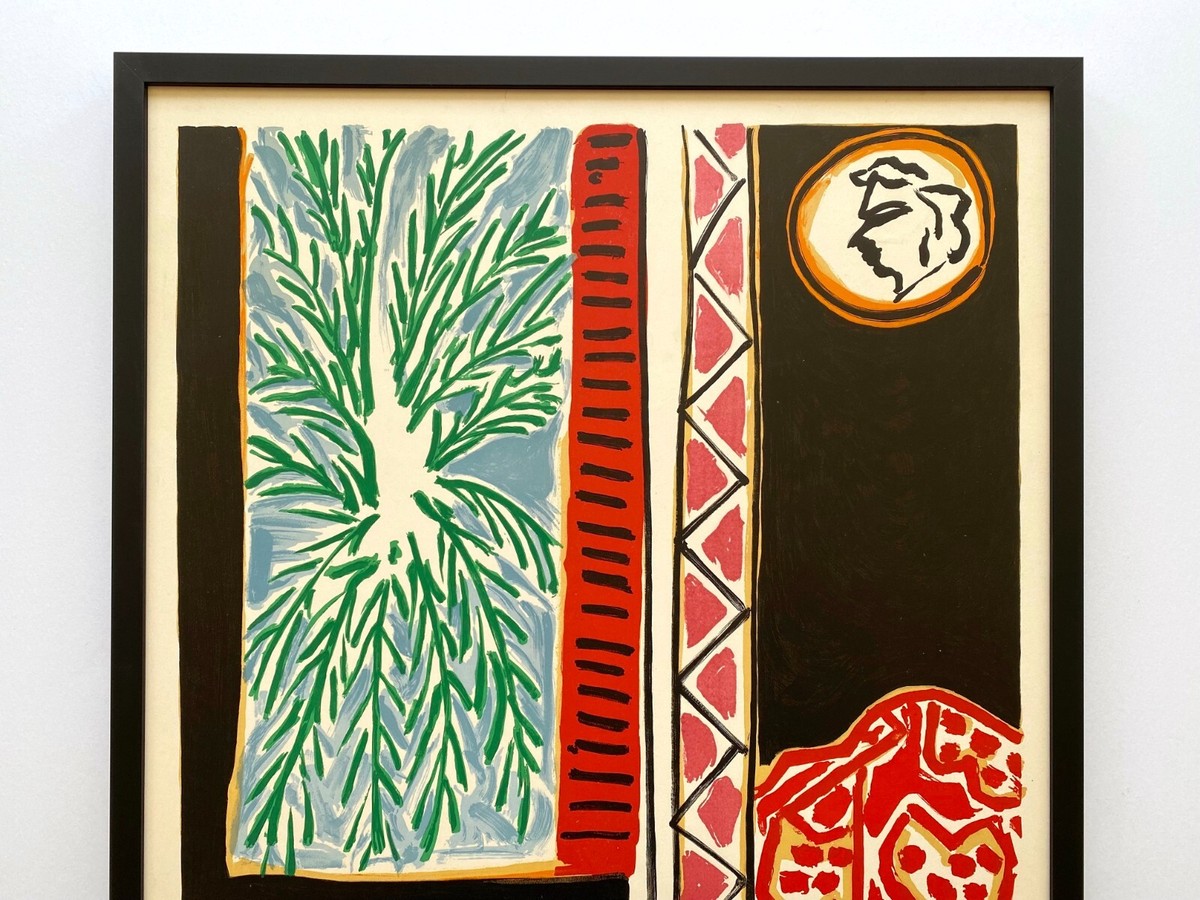 HENRI MATISSE RARE 1948 MOURLOT LITHOGRAPH PRINT FRAMED LRG FRENCH