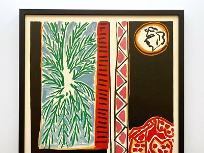 HENRI MATISSE RARE 1948 MOURLOT LITHOGRAPH PRINT FRAMED LRG FRENCH