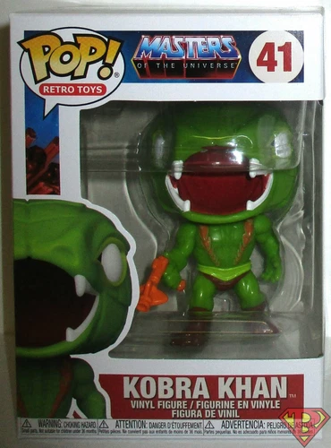 KOBRA KHAN Masters of the Universe Pop Retro Toys 4" Vinyl Figure #41 Funko 2020