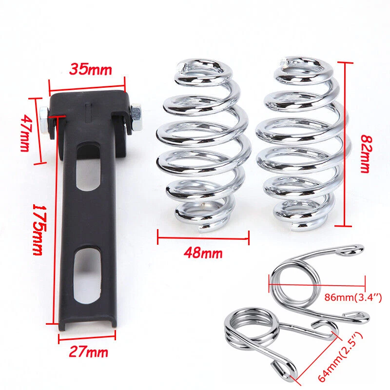 Para Suzuki VL800 Intruder Volusia 800 Bobber Motocicleta Resorte Solo Asiento Diamante Foto 3 de 4