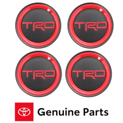 22 - 25 Toyota Tundra 18 Inch TRD Pro Alloy Wheel Black Center Cap OEM Qty 4 New