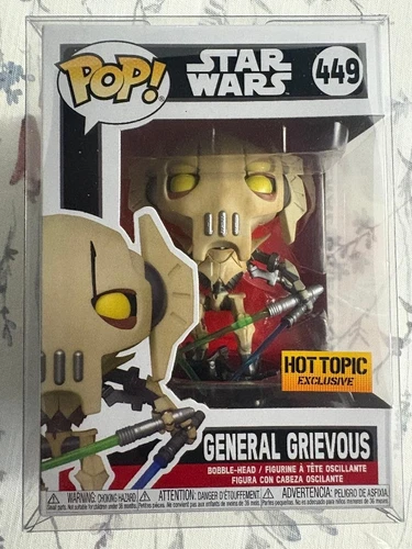 Funko POP! Star Wars General Grievous #449 Hot Topic Exclusive  w/case
