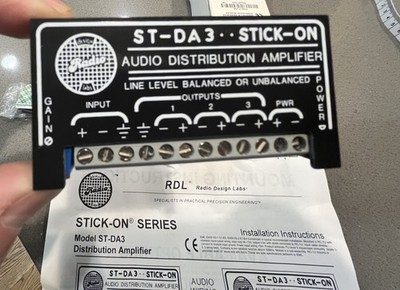 Radio Design Labs Stick-On ST-DA3 Audio Distribution Amplifier