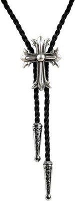 BRBAM Fashionable Round Shape Cross Bolo Tie Exquisite Shield and Multi-color...