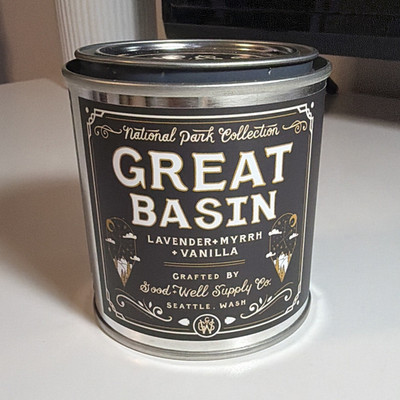 Good+Well Supply Co. Great Basin Soy Candle Tin Lavender Myrrh Vanilla
