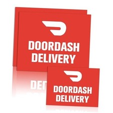 3 Pack Doordash Car Magnet Sign for Delivery Drivers Magnetic Stickers for