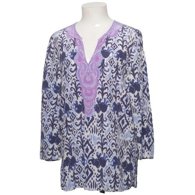 Lilly Pulitzer, Tunika, Größe: M, Blau/Weiß/Lila, Seide, Sonstiges, Damen #GOl
