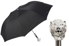 SILVER LION FOLDING UMBRELLA  Pasotti   Regal Elegance in a Travel Version, Han