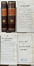 Hirscher - Christliche Moral-Theologie Vorlesungsmitschrift Handschrift 1840