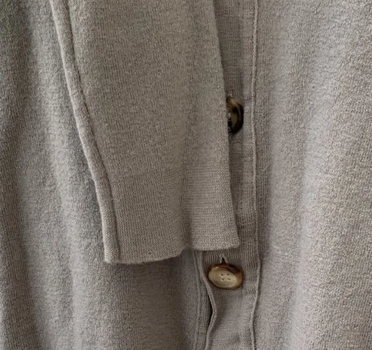 Yves Saint Laurent кардиган свитер сделано в Италии размер XS/S серый на пуговицах #Z40 - Изображение 3 из 4