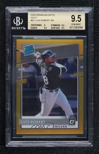 2020 Panini Donruss Optic Rated Rookies Gold Prizm 9/10 Luis Robert BGS 9.5 13c1