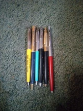 Vintage High End Ballpoint Pens Lot Of 6 Advertisement Sheaffer Wingamatic Ect