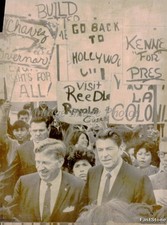 1969 Governor Ronald Reagan Fergus Cambern Cesar Chavez Press Vintage Photo 6x8