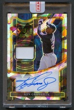 KEN GRIFFEY JR 2023 SELECT CRACKED ICE PRIZM MARINERS JERSEY AUTO AUTOGRAPH /23