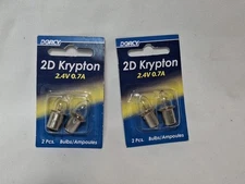 2 Packs, Dorcy 2D Krypton 2.4V 0.7A Flashlight Bulb (2bulbs ) Dorcy 41-1660