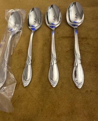(4) Teaspoons   Yamazaki Stainless Japan 18/8 Cache Glossy Flatware