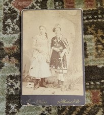 Antique Photograph Girls Gypsy Dresses Costumes Halloween Market St. S.F.