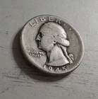 1945-P Washington Quarter 90% Silver ~ Free Shipping! #1