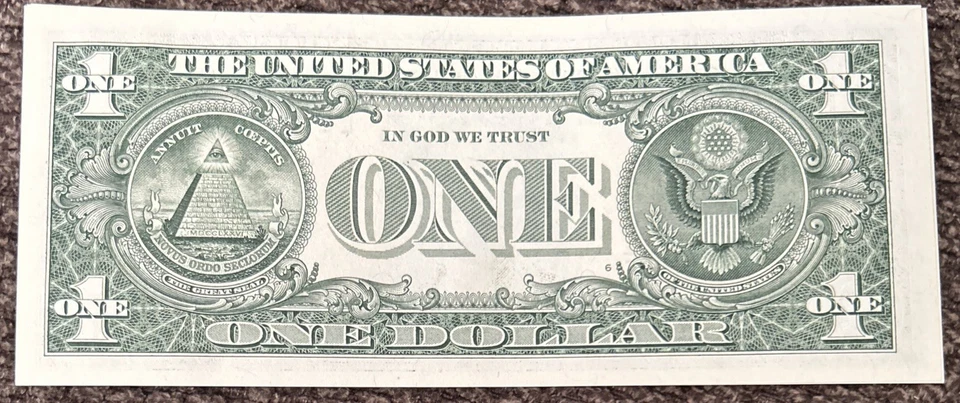 SEP 18 1971 Birthday TRUE REVERSE Date Note Fancy Serial Number One Dollar Bill - Image 3 of 3