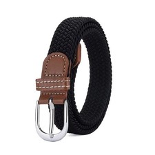 Women's Belt Casual Woven Elastic Belt Outdoor Sports Men's Belt